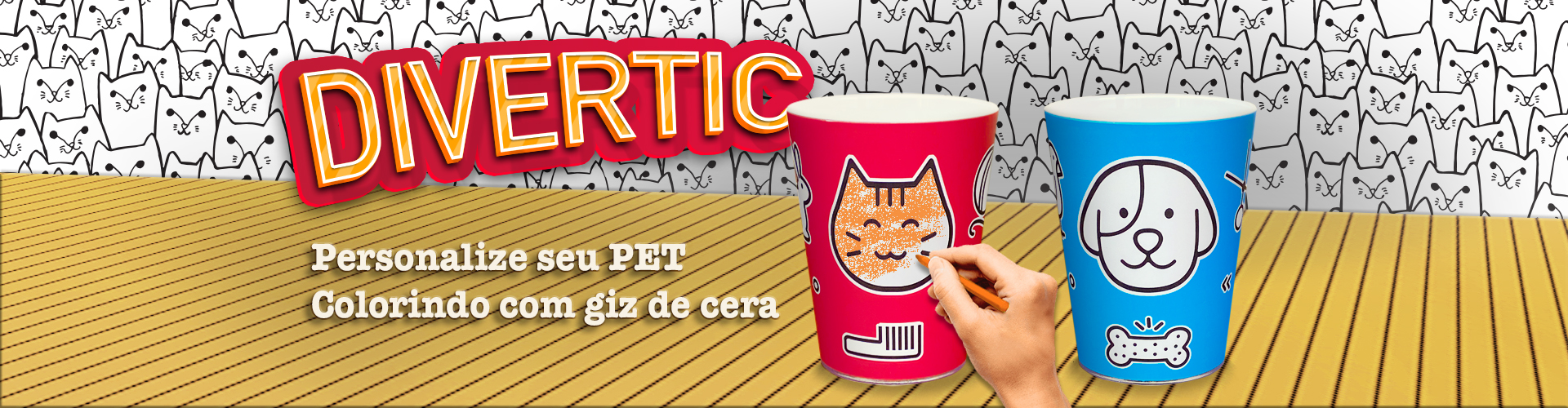 Linha Divertic Tuby. Copos para quem gosta de PET