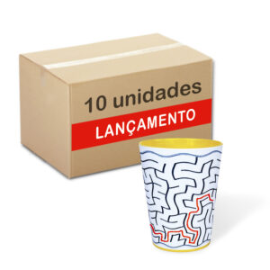 Caixa com 10 unidades Copo Quebra Cuca. Modelo Labirinto