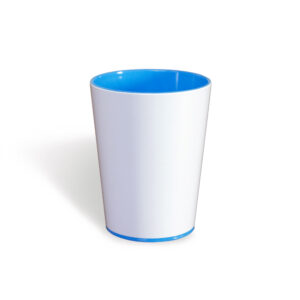 Color Cup Azul Personalizável para colorir com giz de cera. Lavável, super original, bonito e resistente.