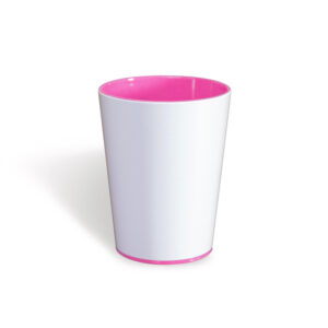 Color Cup Rosa Personalizável para colorir com giz de cera. Lavável, super original, bonito e resistente.