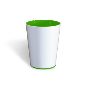 Color Cup Verde Personalizável para colorir com giz de cera. Lavável, super original, bonito e resistente.