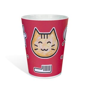 Copo para colorir da Linha Divertic para colorir com tema CAT(gatinho)