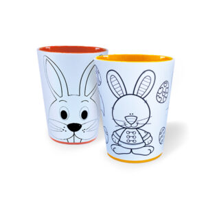 COPOS PARA COLORIR COM TEMAS DO COELHO E COELHINHOS